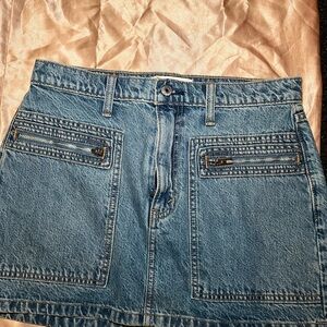 Abercrombie & Fitch Light Blue Denim Skirt